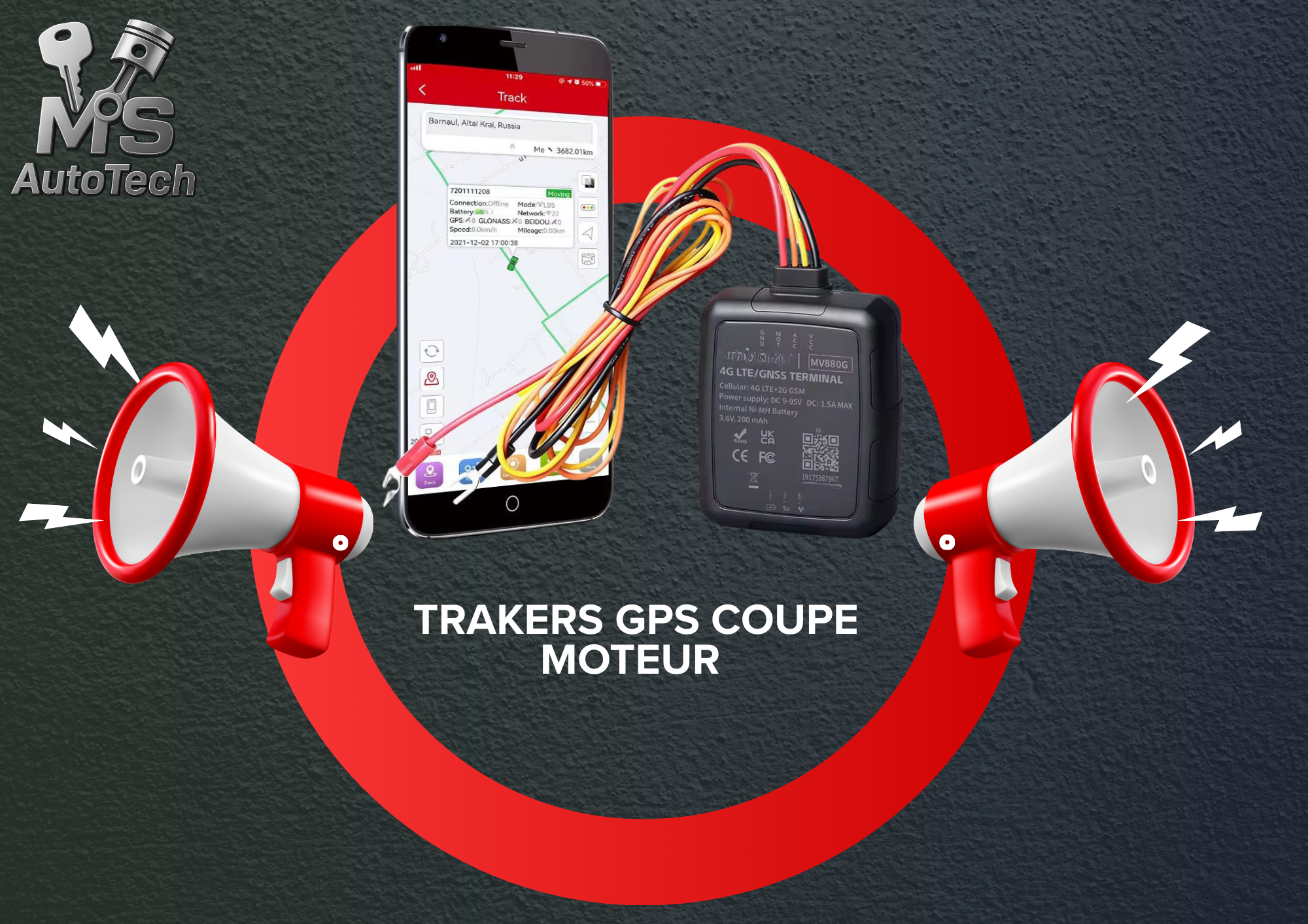 INSTALATION DE TRAKER COUPE MOTEUR