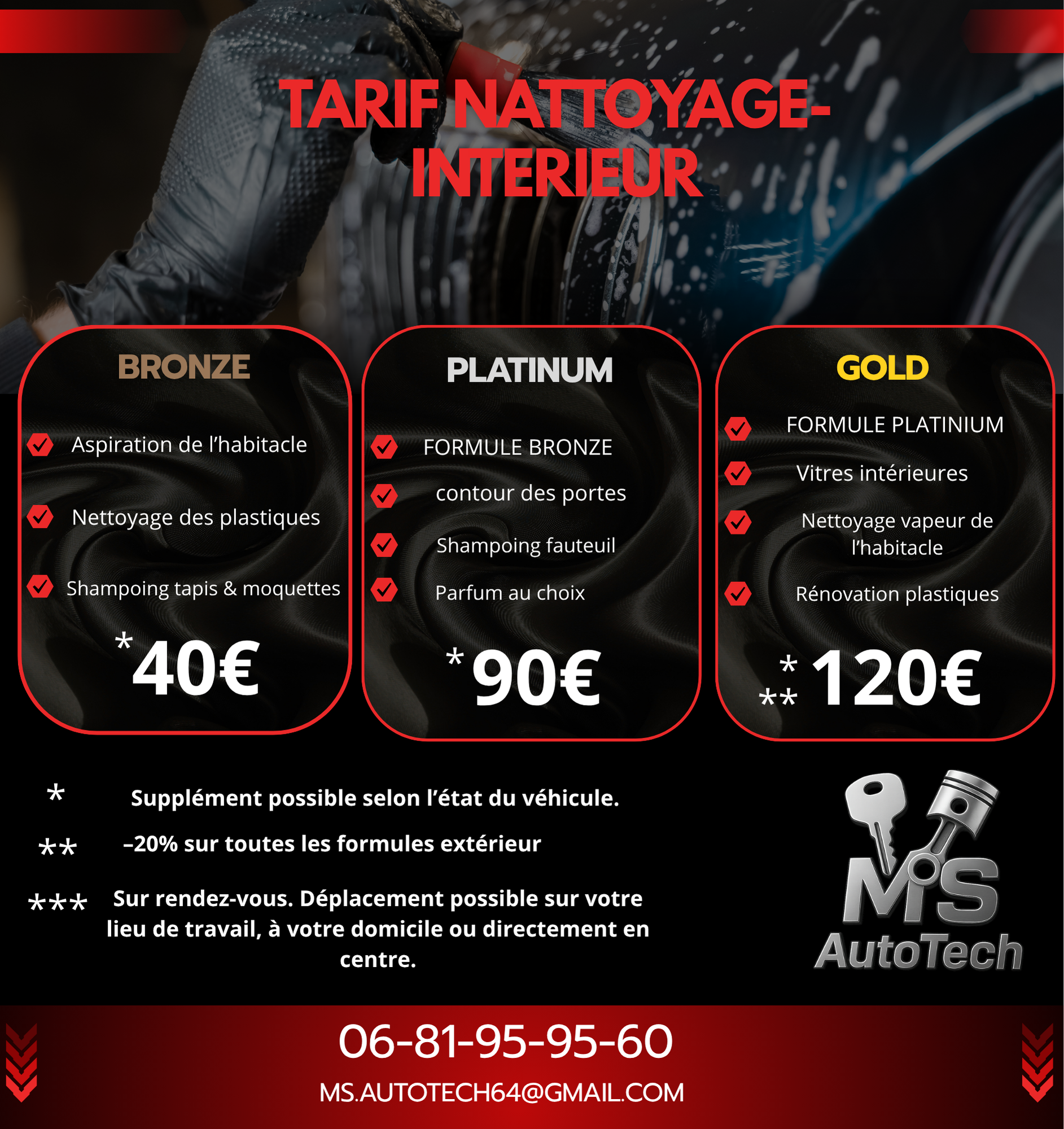 NETOYAGE INETERIEUR BRONZE